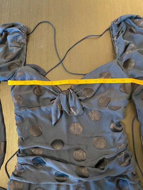 For Love & Lemons Lula Dress β Size XS β Navy Blue β Mini β Cocktail Dress - Picture 7 of 13